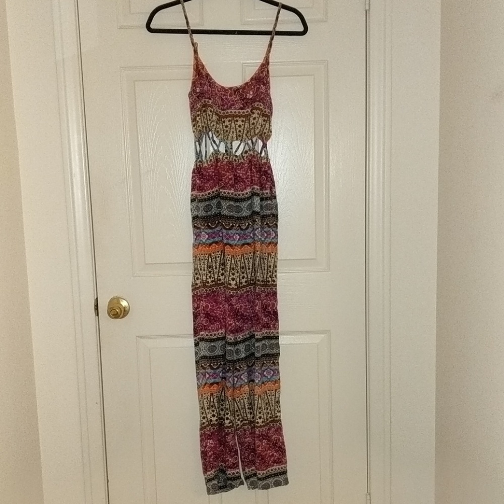 Tribal wide leg jumpsuit